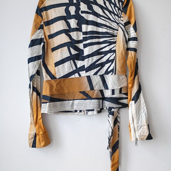 Gianfranco Ferré GF Vintage Women's front Zip Jacket abstract design Size 42 IT - Picture 12 of 13